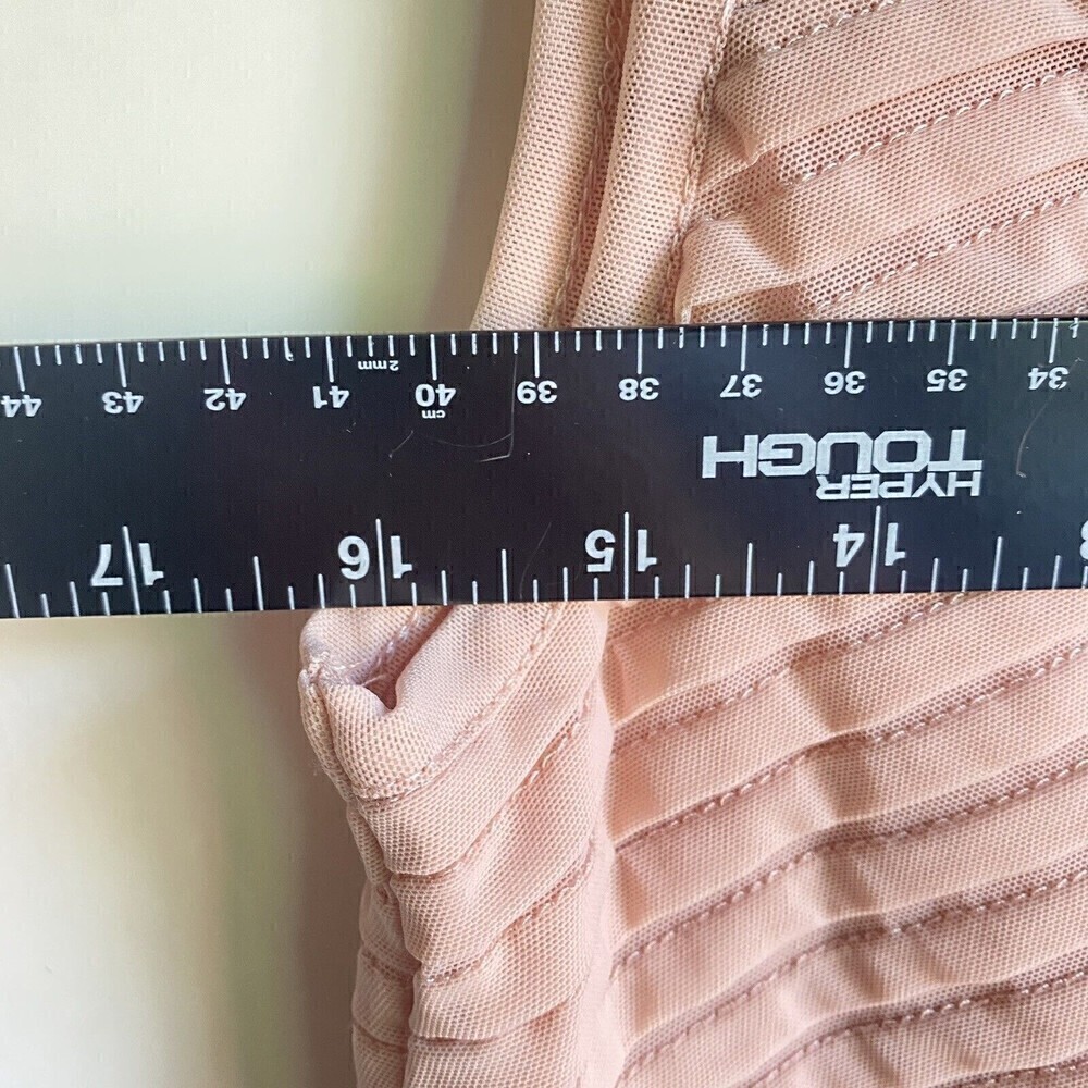 Cache Women’s Sleeveless Polyamide Peachy Pink Blush Blouse Top Sz M NWT - Picture 9 of 10